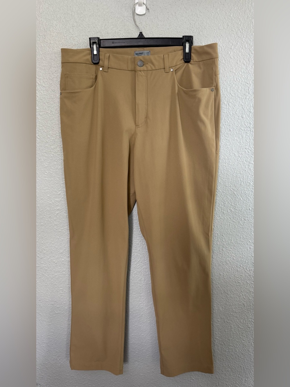 VRST | Limitless Performance Athletic Fit 5 Pocket Pant | Warm Stone | Sz 36x32